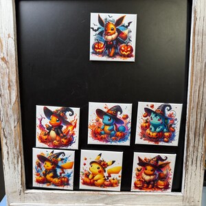Eevee Vampire design |  Halloween handmade magnet | Fun gifts for him, kids & collectors