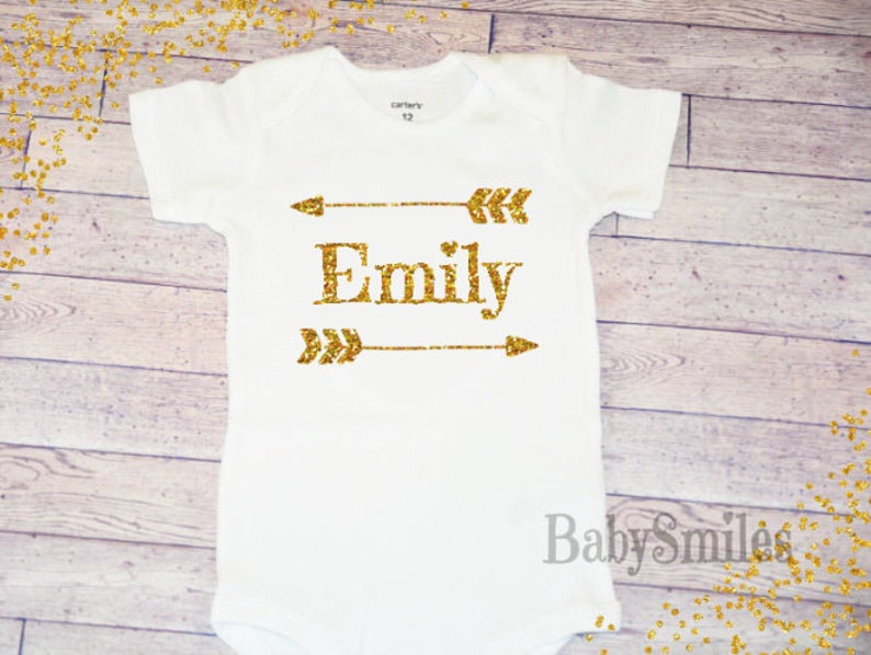 Baby Name Shirt Newborn Shirt Just Arrived Coming Home Outfit Baby Shirt Personalized Shirt Birth Announcement Bodysuit Baby Girl Shirt 129