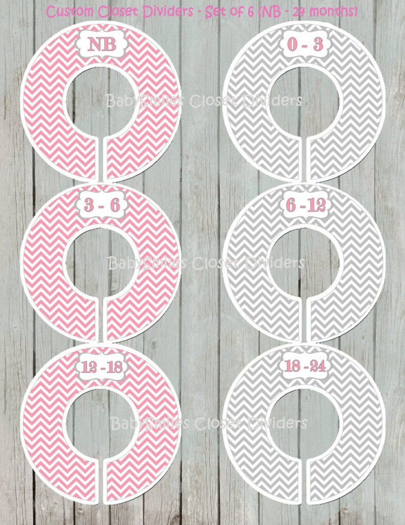 Custom Closet Dividers Baby Closet Dividers Baby Girl Nursery Etsy