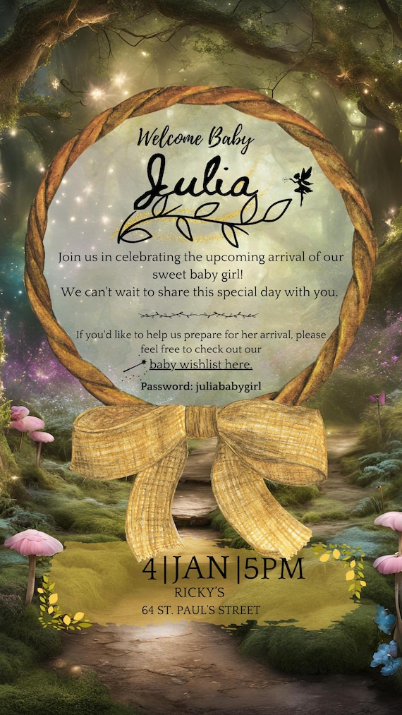 → View on Etsy: Fairy Baby Shower Invitation - Editable Canva Template (Instant PDF Download) Fairy Baby Shower Invitation - Editable Canva Template (Instant PDF Download)