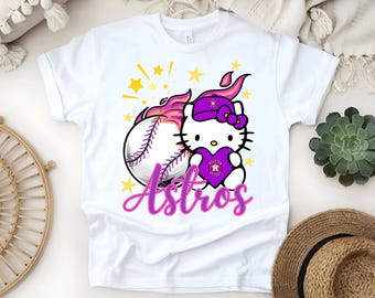 Hello Kitty Purple Astros Graphic Tee