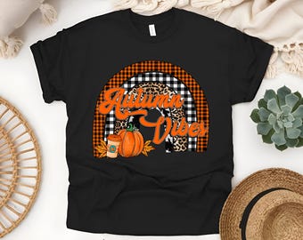 Custom Autumn Vibes Fall T-Shirt: Cozy Fall Tee