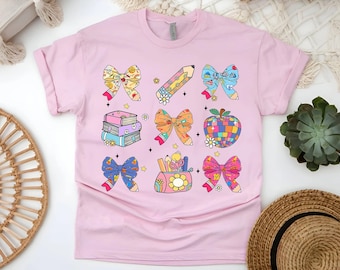 Teacher Coquette Bow Shirt: Gildan or Comfort Colors Tee