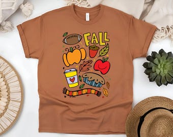 Custom Pumpkin Pie Football T-Shirt: Cozy Fall Game Day Tee