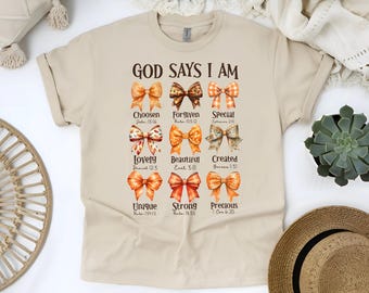 God says I am chosen, bows, Autumn God Inspired