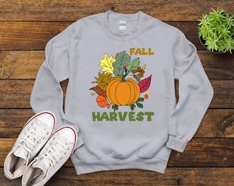 Custom Sublimated VintageFall Harvest Vibes  T-Shirt: Cozy Autumn Tee