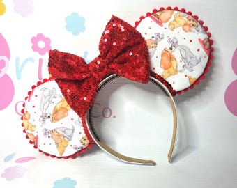 Handmade Lady and the Tramp Mouse Ears: Disney Inspired Ears