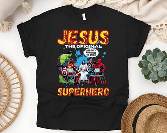 Jesus The Original Superhero T-Shirt: Christian Graphic Tee