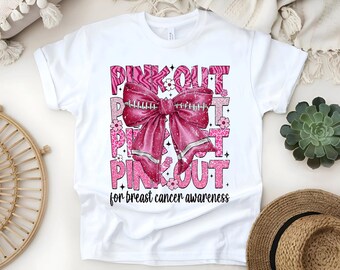 Pink Ribbon Breast Cancer Awareness Shirt: Sublimated Distressed Tee