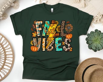 Custom Fall Vibes T-Shirt: Cozy Fall Tee