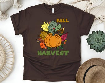 Custom Fall Harvest T-Shirt: Cozy Thanksgiving Tee