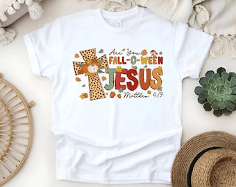 Vintage Falloween T-Shirt: Sublimated Autumn Design - Thankful, Blessed