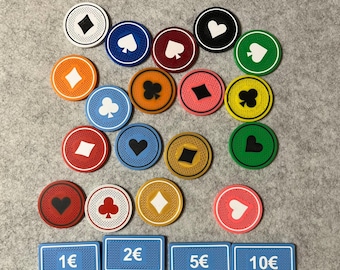 Juego de fichas de póker personalizadas: diseño único con efecto giroscópico