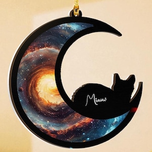 Personalized Cat Memorial Suncatcher: Custom Pet Loss Remembrance