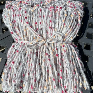 Scarf, Bulky Hand-Painted 100% Wool 70”