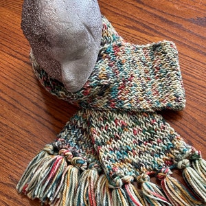 Bulky Hand-Painted 100% Wool 70” Scarf