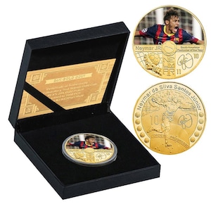 Neymar Gedenkmünze / Challenge Münze / Fußball Geschenk / personalisiertes Geschenk / Geschenk für Paare / Geschenk für Ihn