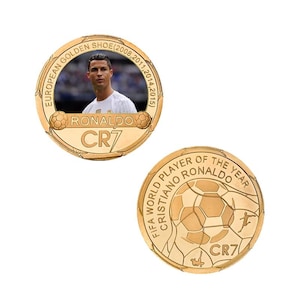 Cristian Real Madrid Gedenkmünze / Real Madrid Gedenkmünze / Fußball Glücksgeschenk / personalisiertes Geschenk / Geschenk für Paare / Geschenk für Ihn