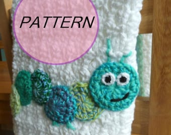 PATTERN Caterpillar Crochet Blanket Pattern