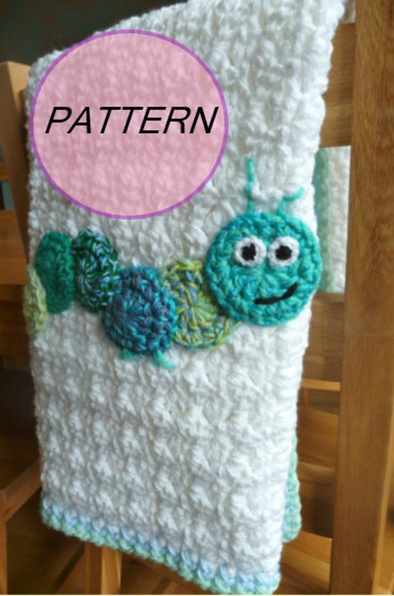 PATTERN Caterpillar Crochet Blanket Pattern - Etsy