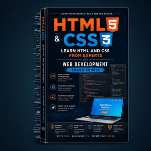 HTML5 & CSS3 Web Development Crash Course CSS from Experts | Beginner Coding Guide  Digital PDF Download
