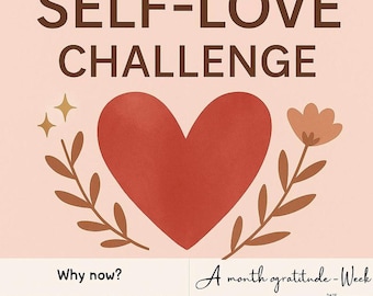 30 Tage Selbstliebe-Challenge | Druckbares Wellness Journal (PDF)