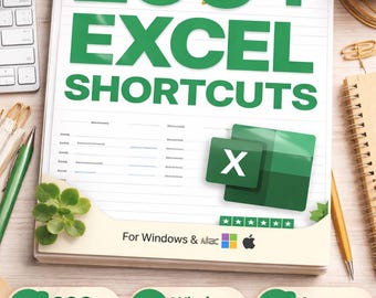Excel-Shortcuts-Spickzettel | Windows & Mac (PDF)