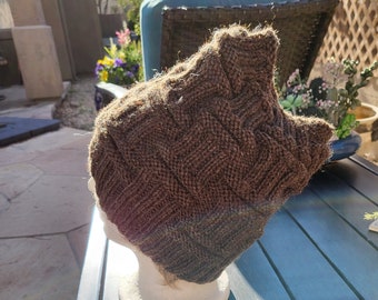 Handmade Chunky Knit Beanie, Men's Winter Hat