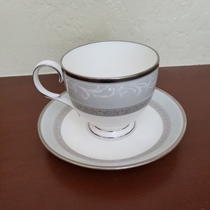 Vintage NORITAKE Footed Cup & Saucer Set Yasmin