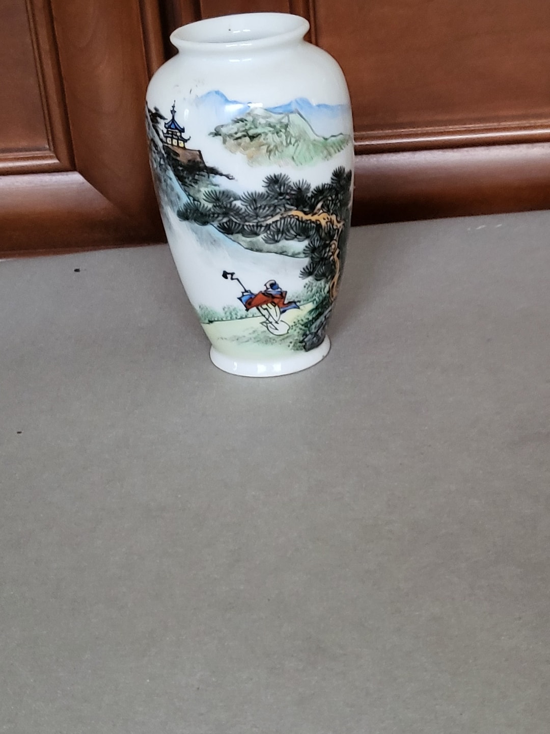 Vintage Chinese Hand Painted Porcelain Vase - Etsy