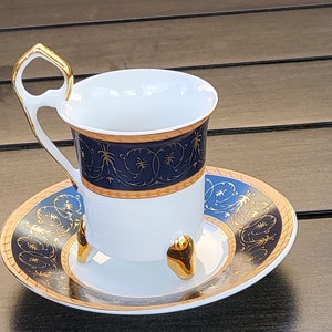 Vintage T- Limoges Coffee Espresso cup and Saucer