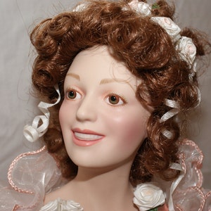 Franklin Heirloom Porcelain Doll Sonia The Rose Princess