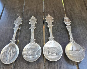 Vintage Decorative Collectible Spoon with Relief Locks