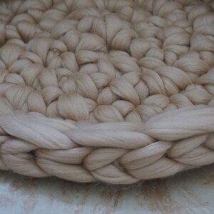 Chunky Knit Wool Cat Bed: Handmade Cozy Pet House (14 inch) image 4