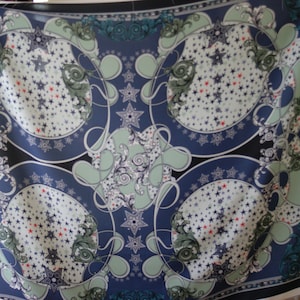 AUTHENTIC Italian designer mix silk cady fabric 120 x 140 sm  Made in Italy