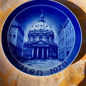 Kirke Platten Julen Christmas Plate Marmorkirken Danmark 1970 Germany