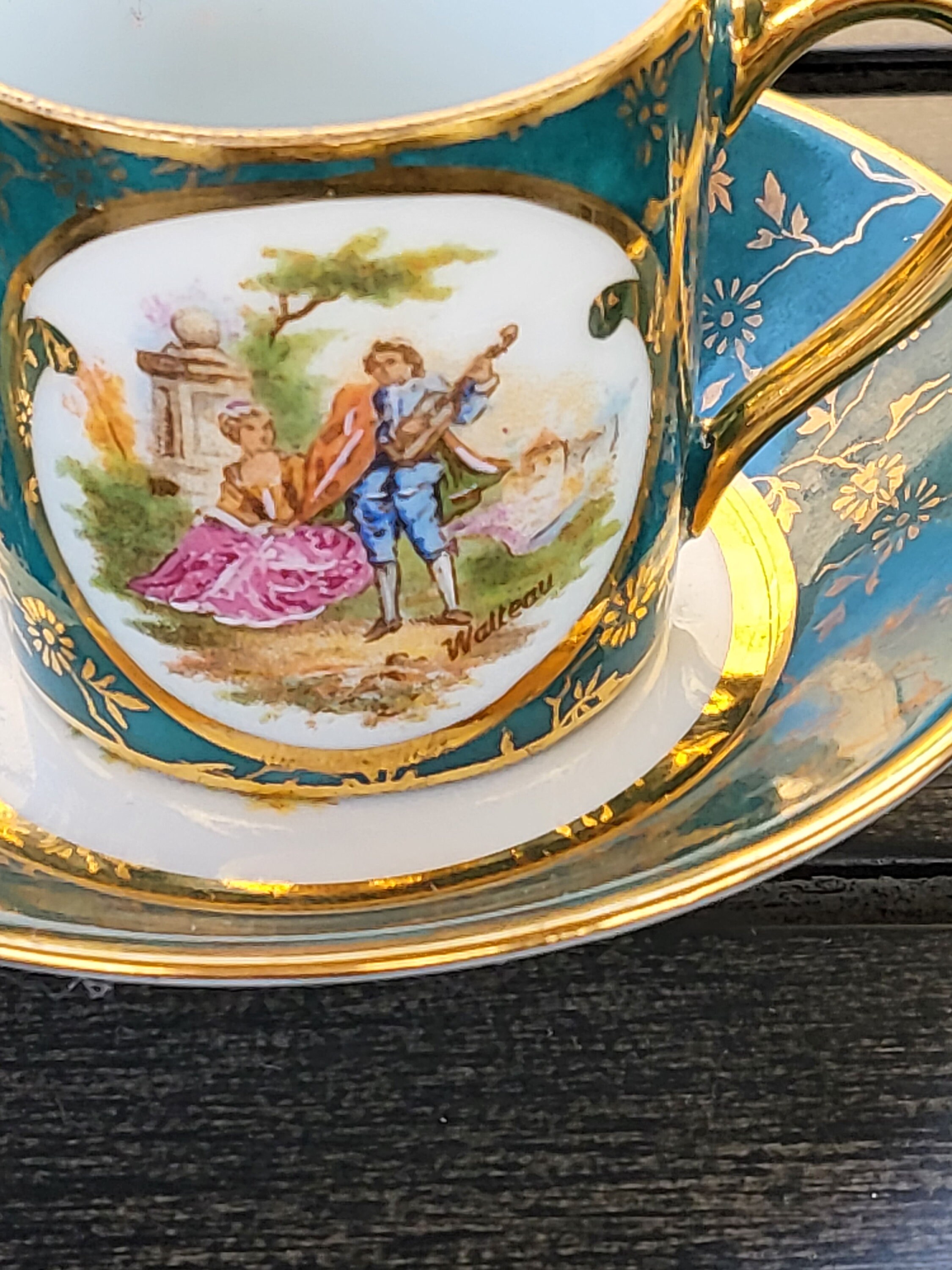 Vintage Limoges France Demitasse Coffee Cup and Saucer With - Etsy
