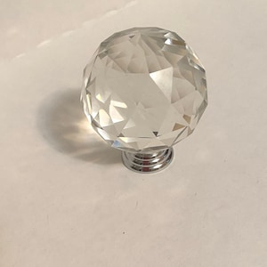 Glass Dresser Knob Cabinet Door / Cabinet Furniture Hardware