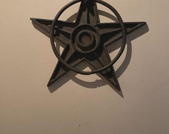 Wrought Iron Star Decorative Towel Ring