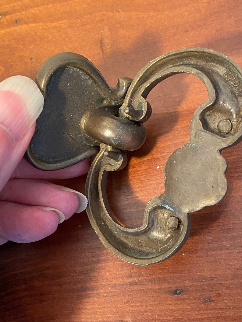 Vintage Antique Brass Drawer Pull Ring Handles 2 3/4 Etsy