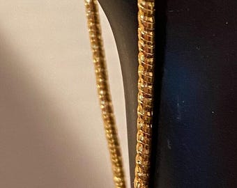 Vintage Modest S.H. Gold Rope Chain Bracelet