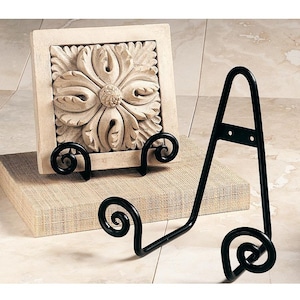 Decorative Wall Or Tabletop Scroll Stand- Plate Holder - Book Holder - Frame Holder