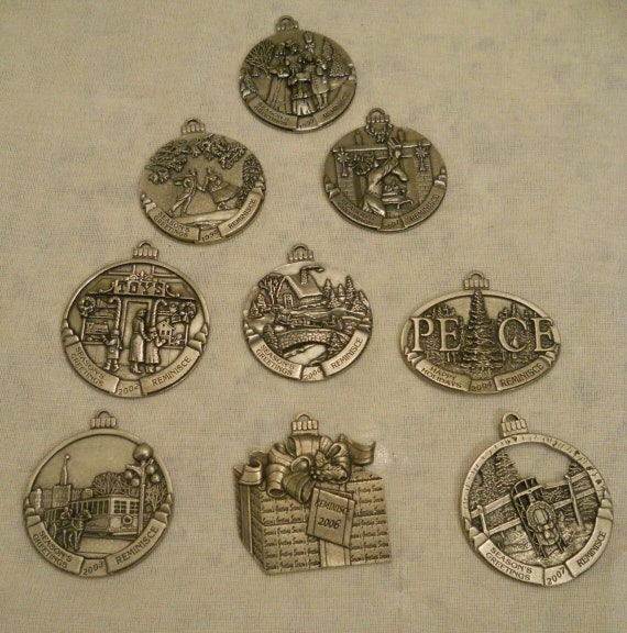 Lots Décos Noël Chesapeake Pewter – 2 Ornements Aquatiques 1997-98
