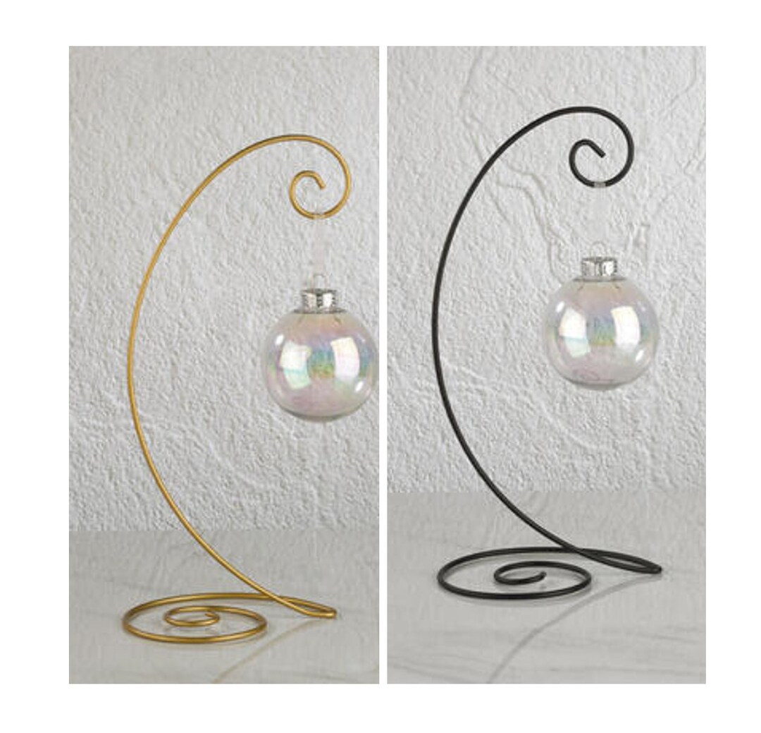Large 13 Spiral Ornament Stand, Hanging Ornament Stand, Christmas Ornament Stand, Metal Hanging