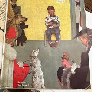 Norman Rockwell Waiting for the Vet - Etsy