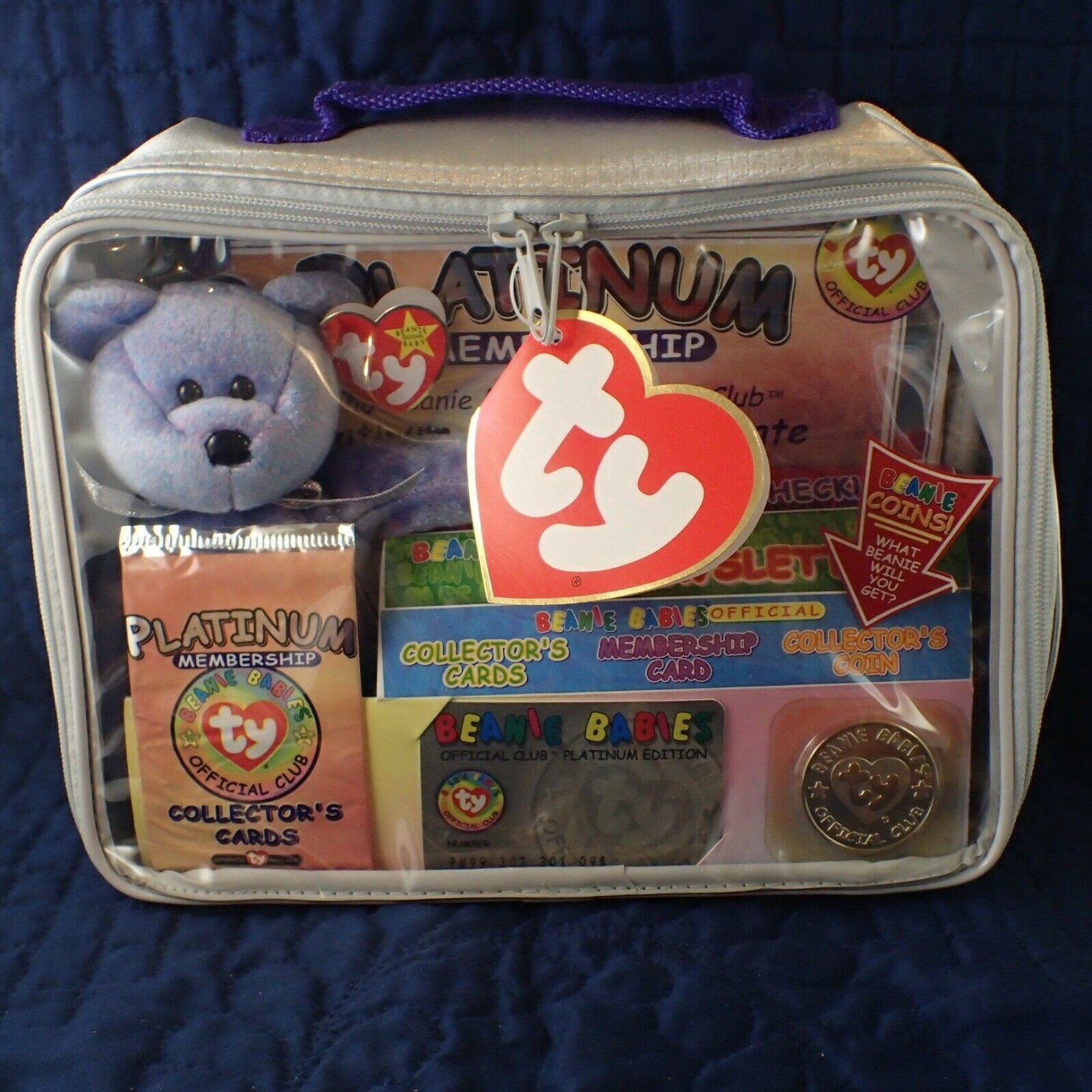 1999 TY Beanie Babies Official Club Membership Kit PLATINUM Etsy