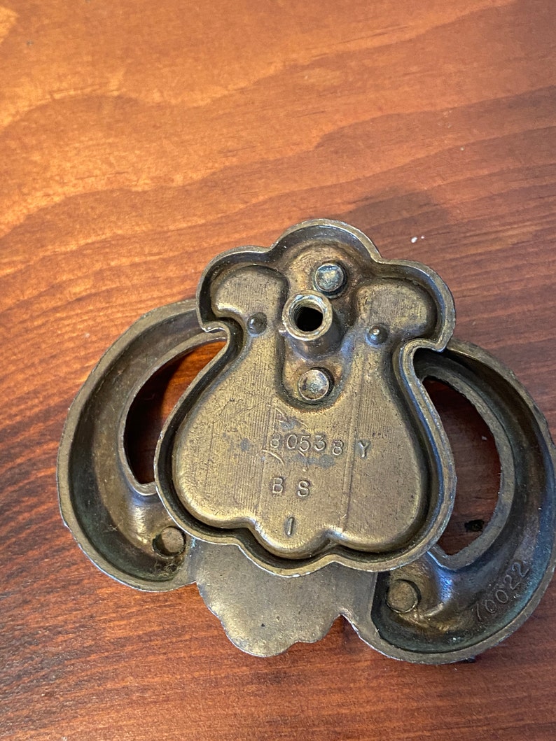 Vintage Antique Brass Drawer Pull Ring Handles 2 3/4 Etsy