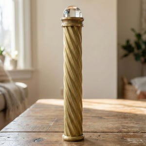 Brass Spiral Teleidoscope – Optical Marble Lens Kaleidoscope, Artisan Crafted Gift image 3