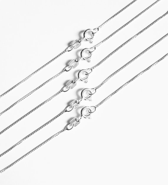5 Sterling Silver necklaces Amazon.com: Sterling Silver Five Ring Necklace, Five  main image 2