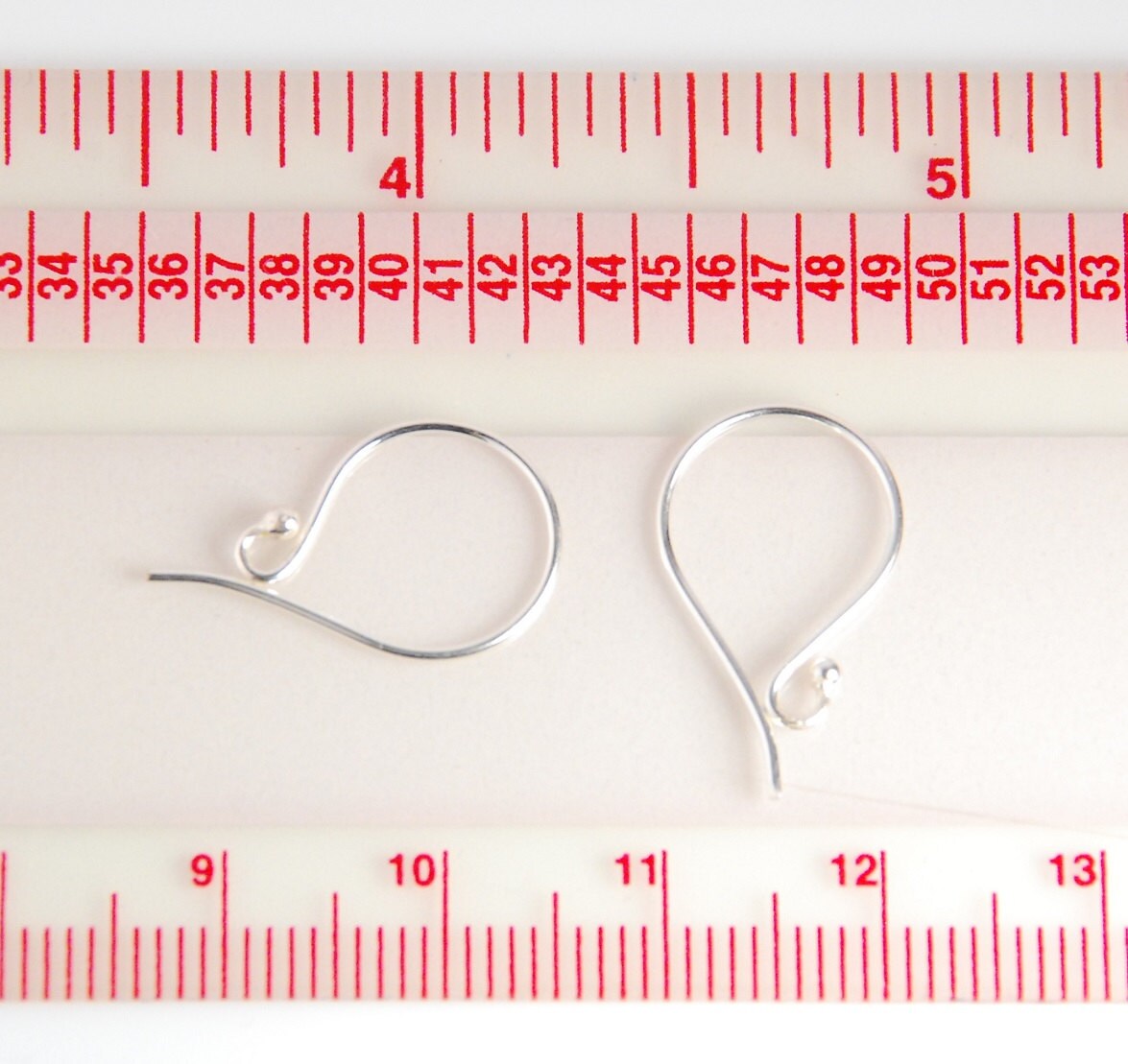10 Pairs 925 Sterling Silver Ball End Ear Wires - 20.5 Gauge For DIY Jewelry Making